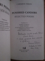 Carmen Firan - Candori pedepsite (cu autograful autorului)