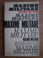 Anticariat: Maxime militare