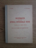 N. Lascu, Hadrian Daicoviciu - Crestomatie pentru istoria universala veche (partea a II a. Grecia antica)