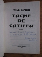 Stefan Agopian - Tache de catifea (cu autograful autorului)