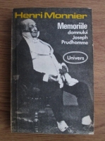 Anticariat: Henri Monnier - Memoriile domnului Joseph Prudhomme