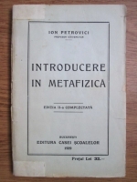 Ioan Petrovici - Introducere in metafizica