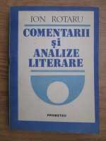 Ion Rotaru - Comentarii si analize literare