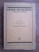 Vasile Conta - Opere filosofice (1922)