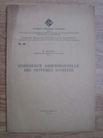 E. Bodea - Coherence dimensionelle des systemes d unites