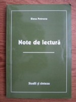 Elena Petrescu - Note de lectura