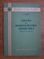 I. S. Dubnov - Erori in demonstratiile geometrice