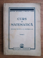 Curs de matematica, manual pentru scoli profesionale (volumul 1)
