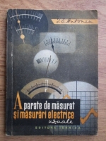 Anticariat: Ion S. Antoniu - Aparate de masurat si masurari electrice uzuale