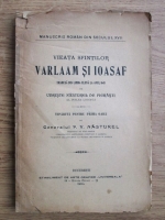 Viata sfintilor Varlaam si Ioasaf (lipseste coperta, 1904)