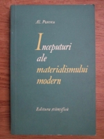 Al. Posescu - Inceputuri ale materialismului modern