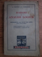 A. Santini, G. Campanini - Nozioni di analisi logica. Preparazione allo studio del latino nella scuolo media