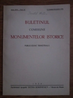 Buletinul comisiunii monumentelor istorice. Anul 31, Fasc. 98, octombrie-decembrie 1938