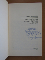 Mihail Gradinaru - Prolegomene la o poietica marxista (cu autograful autorului)