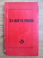 Ionel Teodoreanu - Ce-a vazut Ilie Panisoara