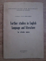 Mihai Miroiu - Further studies in english language and literature for refresher courses