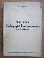 Stefan Barsanescu - Unitatea pedagogiei contemporane ca stiinta (1936)