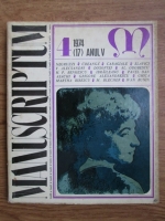 Anticariat: Revista Manuscriptum (nr. 4, 1974) 