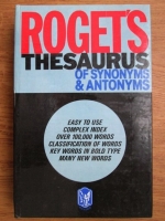 Anticariat: Roget s Thesaurus of synonyms and antonyms