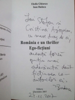 Elodia Ghinesco, Ioan Buduca - Romania e un thriller (cu autograful lui Ioan Buduca)