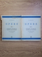 Anticariat: Nicolae Balcescu - Opere. Scrieri istorice, politice si economice (1940, 2 volume)