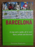 Barcelona. A map and a guide, all in one! Open, unfold and discover