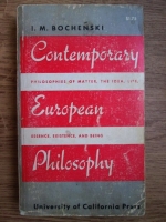 I. M. Bochenski - Contemporary european philosophy