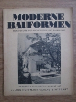 Moderne Bauformen. Monatshefte fur Architektur und Raumkunst. Nr. 8, august 1935